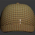 Classic Brown Beige Checkered Flat Cap With Stylish Design For Casual Wear