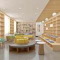 school library 3d model