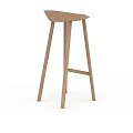 Modern Bar Interior Featuring Wooden Bar Stool With Minimalist Design Sturdy Structure And Comfortable Seating