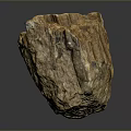 Natural Stone And Wood Decorative Piece With Rustic Texture And Artisan Craftsmanship