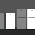 Different Sizes Gray and White Refrigerators and Freezers Arranged in Modern Setting
