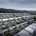 Birds Eye View Planning Of Modern Residential Area