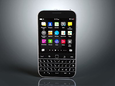 Modern Mobile Phone Blackberry Smartphone Mobile Phone 3d model