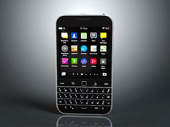 Modern Mobile Phone Blackberry Smartphone Mobile Phone 3d model