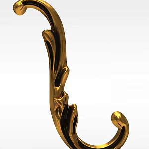 European-style carved decorations 3d model