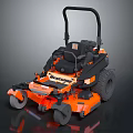 Turfmaster Orange Riding Lawn Mower Agricultural Equipment For Efficient Lawn Mowing