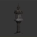 Stone lanterns Stone lanterns Stone lanterns 3d model
