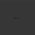 Ancient Wooden Hunting Bow With Arrows Isolated On Gray Background