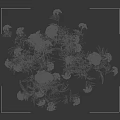Fresh White Flower Blooms With Lush Green Leaves And Natural Plant Branches