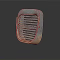 Industrial Metal Grille Equipment With Slotted Design And Worn Surface