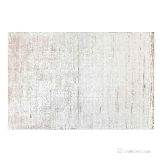 Neutral Toned Modern Square Rug with Textured Design for Living Room Decor 3d model 