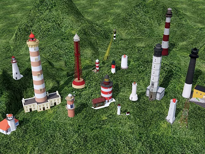 Modern Sightseeing Tower Watchtower Watching Platform Bird Watching Platform Tower Landscape Tower Watchtower Watchtower Landscape Construction 3d model