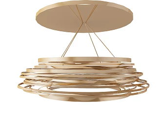 Post-modern special-shaped chandelier ceiling lamp 3d model