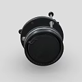 Phone Camera Lens Adapter Featuring Black Mechanical Design Metal Knobs And Mounting Structure 3d model