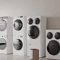 Modern White Washing Machines And Dryers For Home Laundry Use