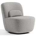 Beige Fluffy Accent Chair With Cushion And Multiple Color Options In Modern Design