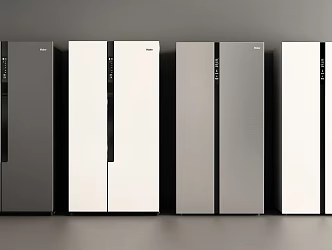 Modern Refrigerator Double Door Refrigerator Double Door Refrigerator Double Door Refrigerator 3d model