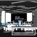 School Classroom Multimedia Classroom Science Classroom Desks and Chairs Experimental Classroom Chemistry Classroom 3d model