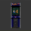 Classic Arcade Machine With Vibrant Colorful Design Retro Game Screen Coin Slot And Control Buttons