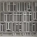 Modern Casement Windows With Various Aluminum Frame Designs And Glass Panels