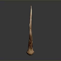Brown Wooden Antler Sculpture As Modern Decor With Dark Backdrop