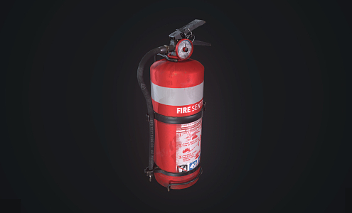 Modern fire extinguisher 3d model