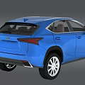 Stylish Blue Lexus SUV With Modern Exterior Design And Chrome Accents