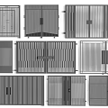 Various Modern Entrance Gates With Slatted And Solid Panel Design Options For Home Exteriors