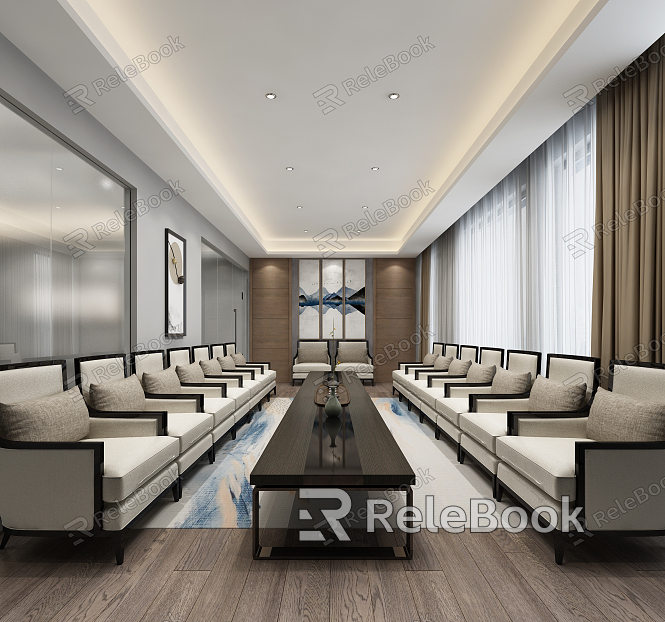 New Chinese Reception Room model