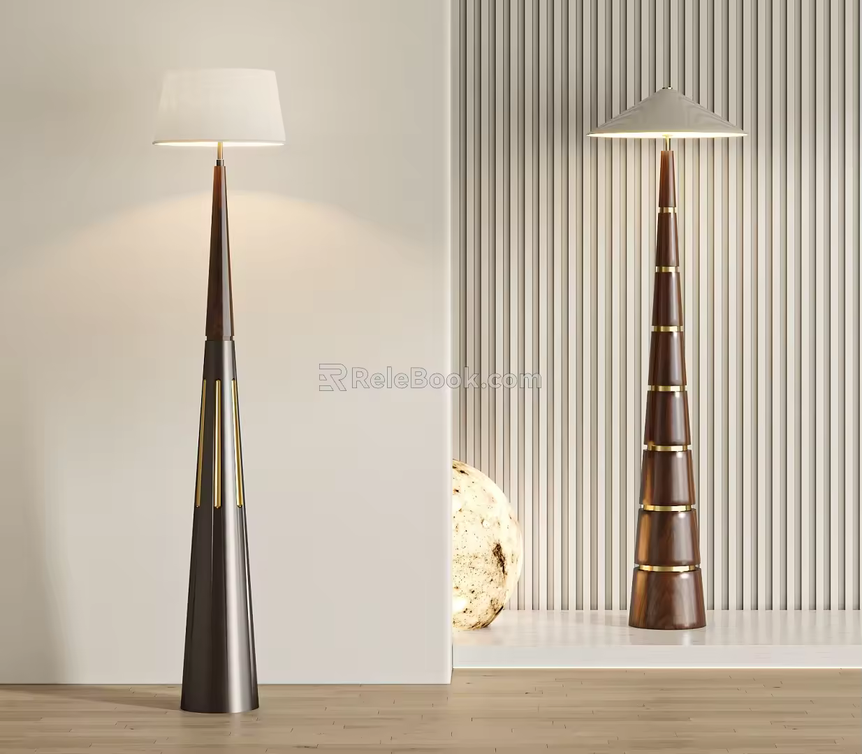 Floor lamp combination 3d model