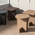Quiet raw wood side a few wood side a few round side a few wood side a few corner a few round a few 3d model