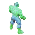 Detailed Green Hulk Action Figure With Muscular Body And Blue Torn Pants 3d model