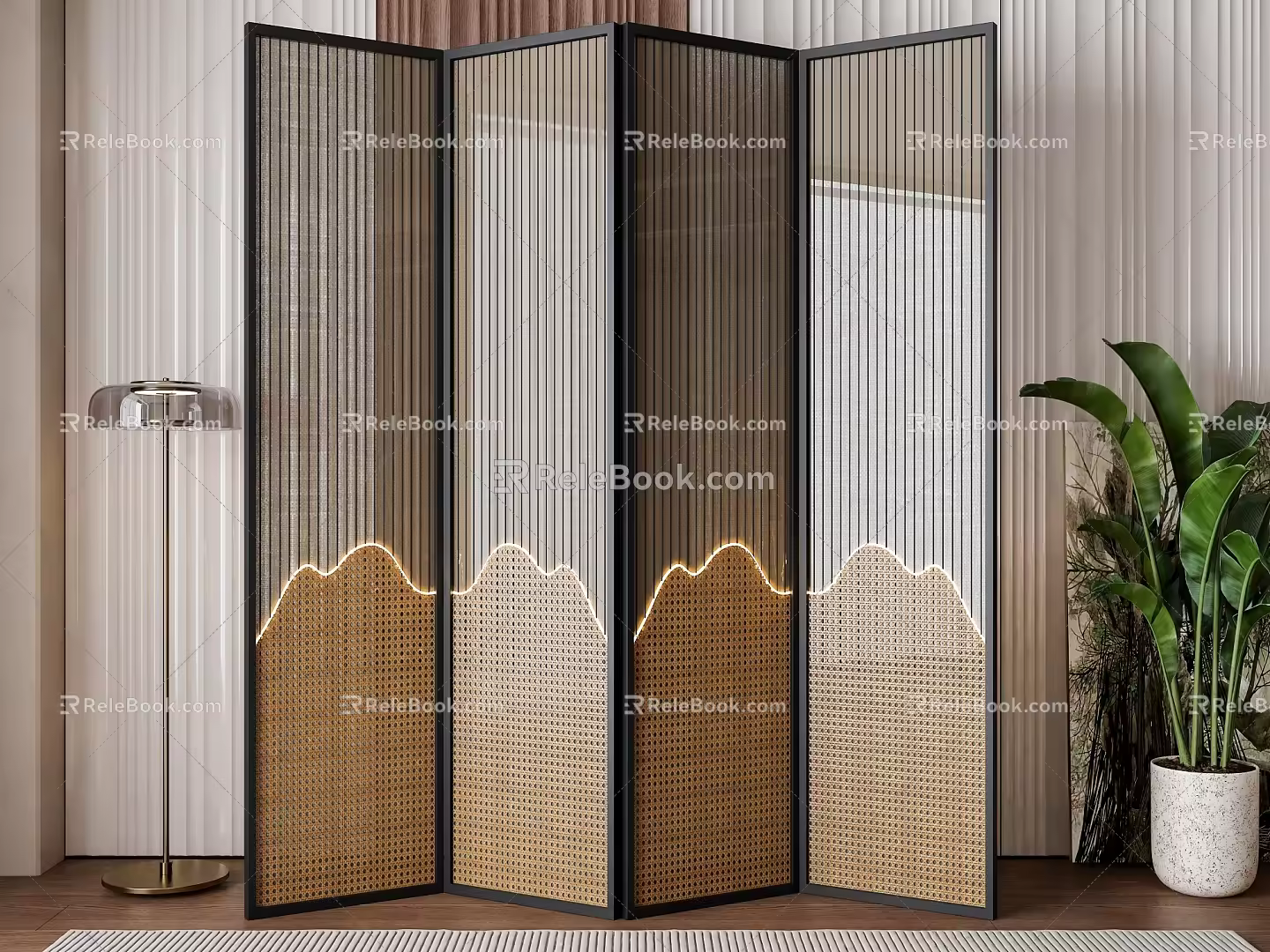 Wind screen partition 3d model