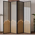 Wind screen partition 3d model
