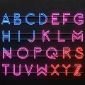Colorful Neon Alphabet Decorative Lights with Vibrant Glow for Wall Decoration