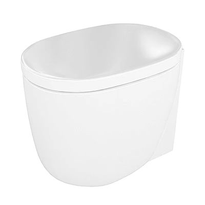 Modern Wall Hung Toilet in White Ceramic with Sleek Bathroom Design 3d model