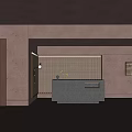 Quiet front desk reception front desk 3d model