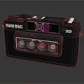 NIMSLIO 3D Picture Camera With Three Lenses And Black Design