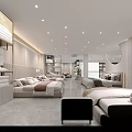 Modern Luxury Bedroom Specialty Store with Stylish Beds and Elegant Interior Design