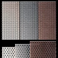 Colored Perforated Metal Mesh Panels With Various Hole Patterns And Finishes