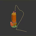 Durable Orange Submersible Pump With Electric Cable For Industrial Equipment Applications