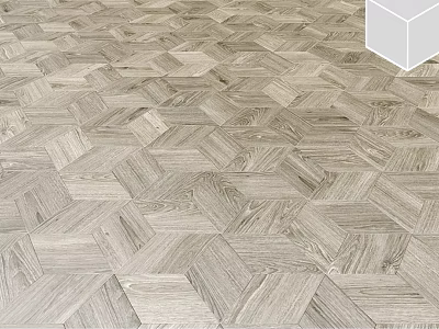 Herringbone Pattern Wood Flooring Components With Natural Oak Texture And Modern Design 3d model