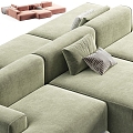 Modern Other Luzaro Reni Sofa Fabric Velvet 3d model