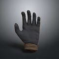Dark Mesh Protective Glove with Brown Wrist Band for Household Daily Use