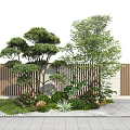 Modern Tree Plant Heap 3d model