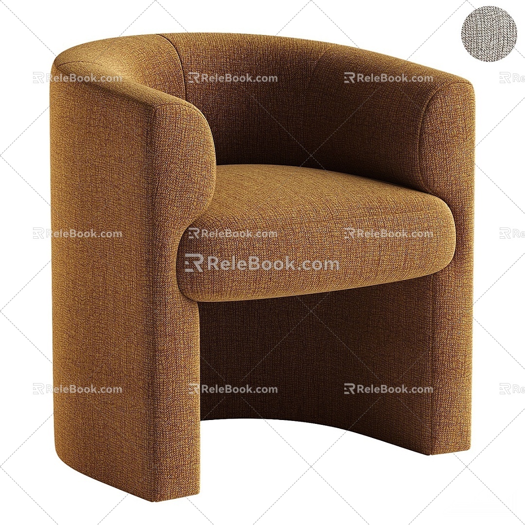 Modern Single Sofa 3d model