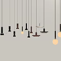 Modern chandelier combination decorative lamp art lamp small chandelier 3d model