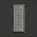 Ornate Metal Clothing Storage Box With Intricate Carvings And Decorative Feet