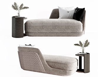 Modern chaise longue 3d model