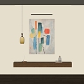 modern decorative painting 3d model